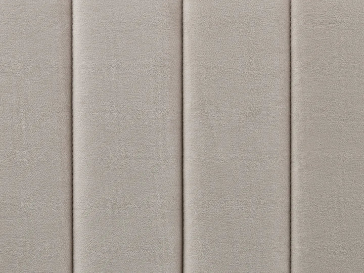 Bed Velvet 140 x 200 cm (EU Double) Taupe Shila
