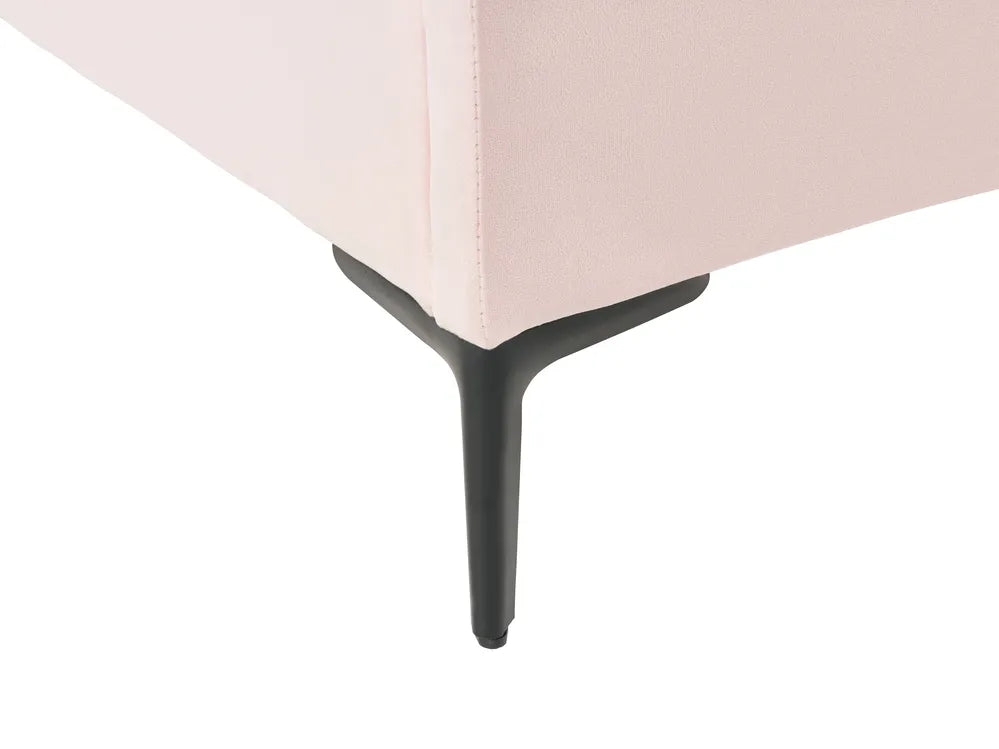 Kids Bed Crown Velvet 90 x 200 cm (EU Single) with LED Lights Pink Aideliz