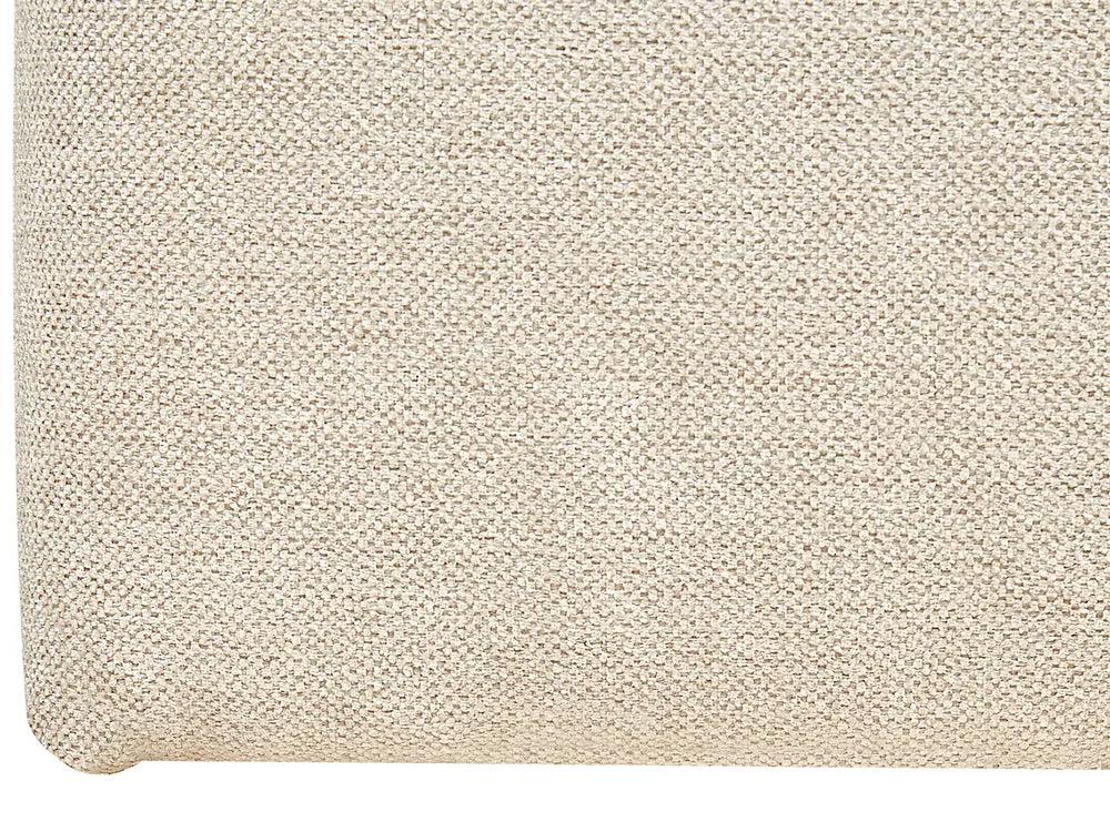 Divan Bed with Storage Fabric 160 x 200 cm (EU King Size) Light Beige Camea