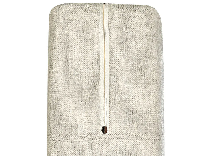 Divan Bed with Storage Fabric 160 x 200 cm (EU King Size) Light Beige Camea