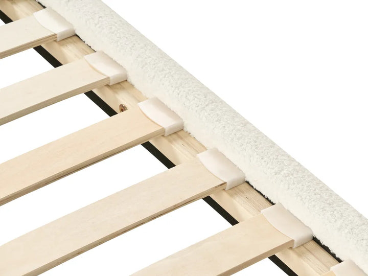 Bed Boucle 180 x 200 cm (EU Super King) Off-White Tucson