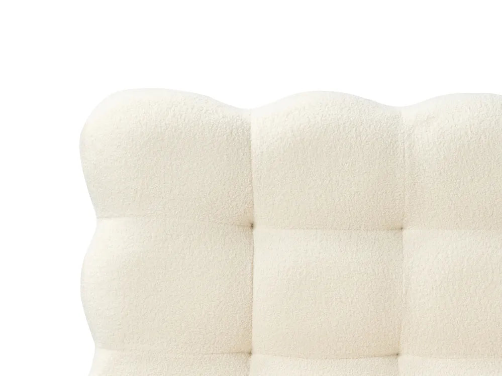 Bed Boucle 180 x 200 cm (EU Super King) Off-White Tucson