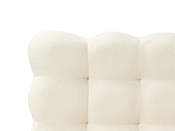 Bed Boucle 180 x 200 cm (EU Super King) Off-White Tucson