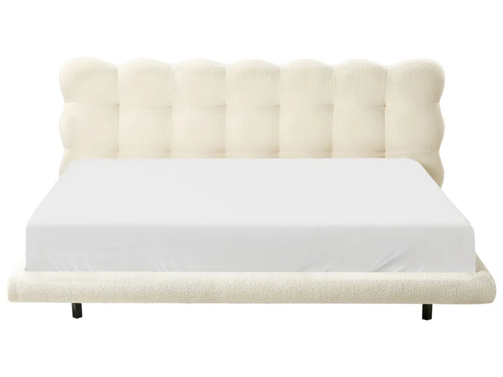Bed Boucle 180 x 200 cm (EU Super King) Off-White Tucson