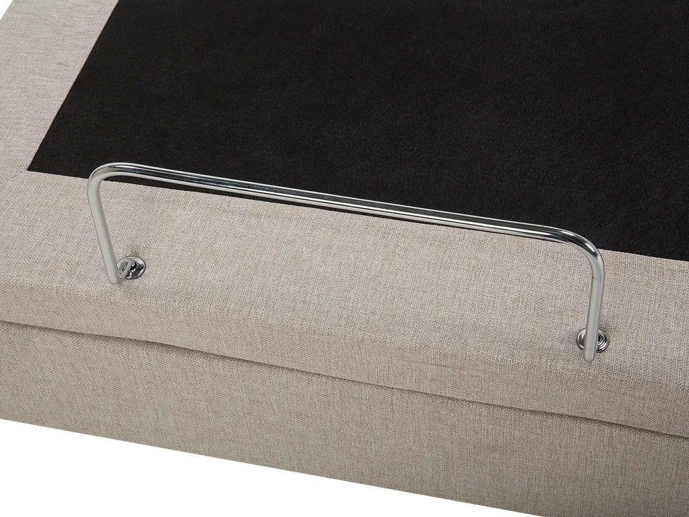 Adjustable Bed Fabric 180 x 200 cm (EU Super King) Beige Fehi