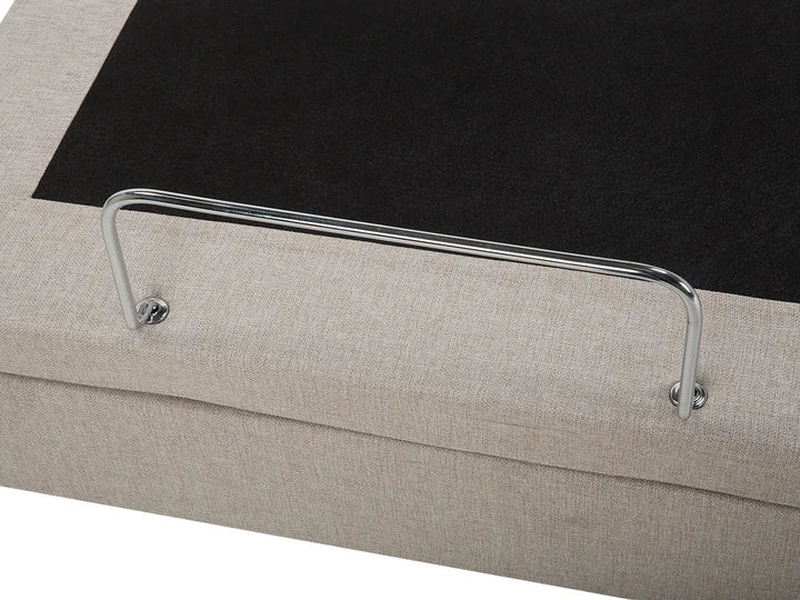 Adjustable Bed Fabric 180 x 200 cm (EU Super King) Beige Fehi