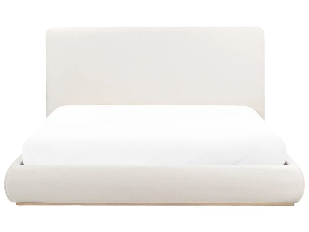 Ottoman Bed Fabric 180 x 200 cm (EU Super King) Light Beige Rashay