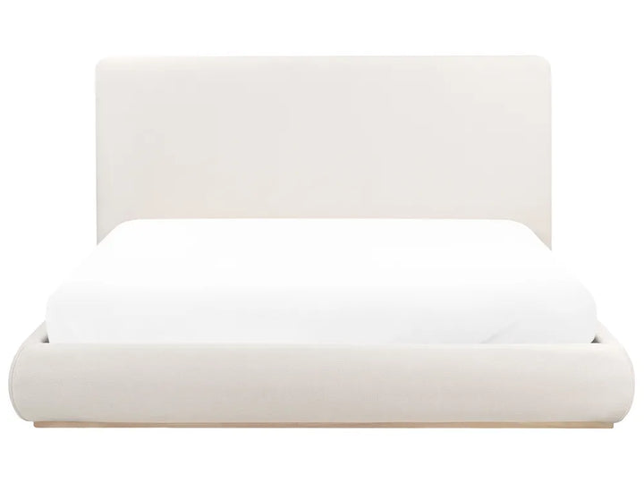 Ottoman Bed Fabric 180 x 200 cm (EU Super King) Light Beige Rashay