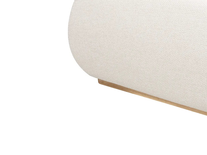 Ottoman Bed Fabric 180 x 200 cm (EU Super King) Light Beige Rashay