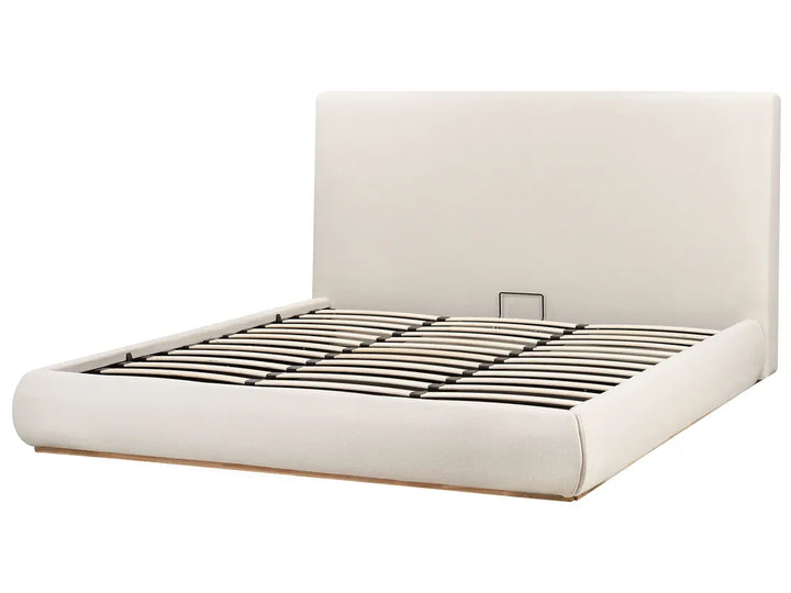 Ottoman Bed Fabric 180 x 200 cm (EU Super King) Light Beige Rashay