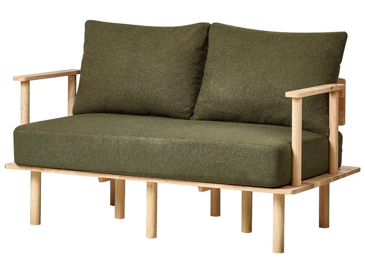 Sofa 2 Seater Boucle Dark Green Arath