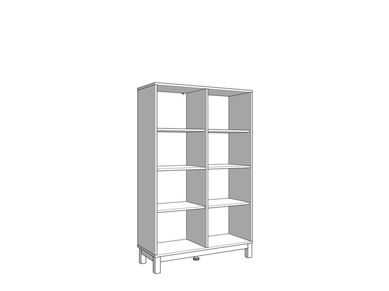 Ermia Cashmere Taupe Panelled Low Showcase Display Cabinet