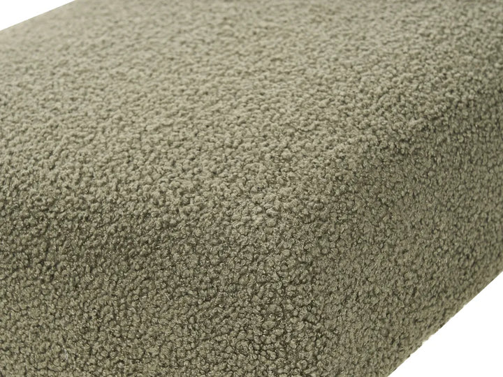 Sofa 2 Seater Boucle Green/ Dark Brown Ludine