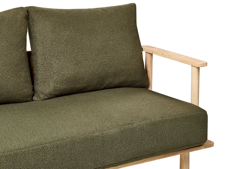 Sofa 2 Seater Boucle Dark Green Arath