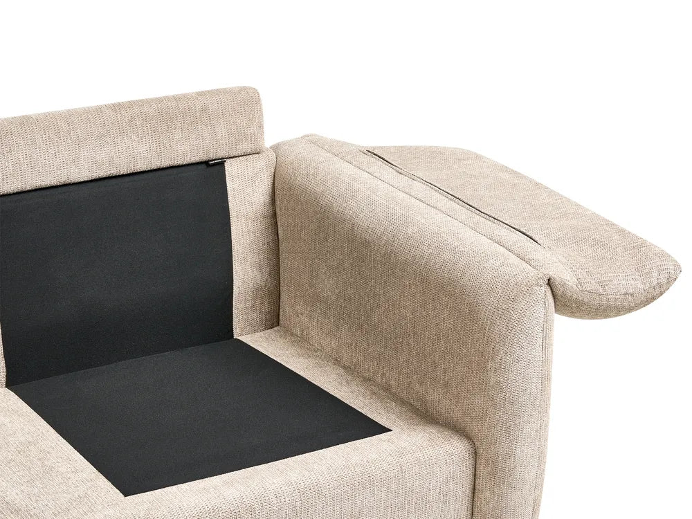 Sofa 2 Seater Fabric Taupe Nelda