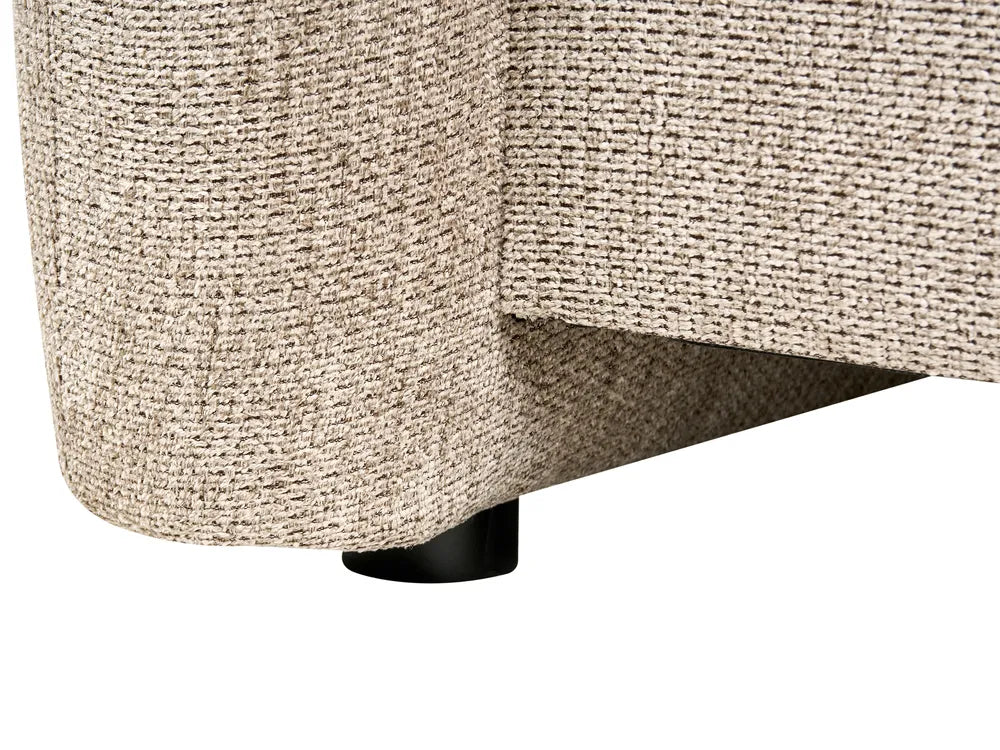 Sofa 2 Seater Fabric Taupe Nelda