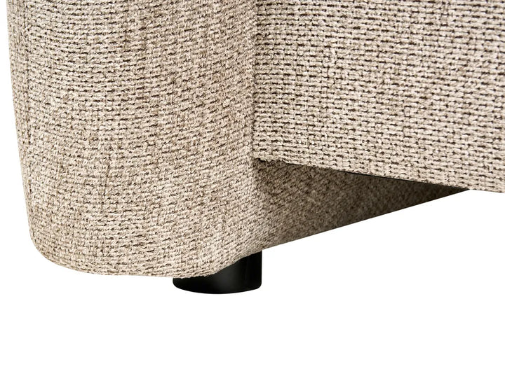 Sofa 2 Seater Fabric Taupe Nelda