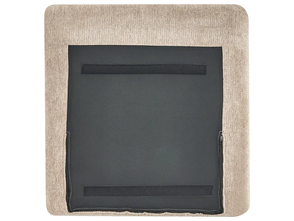 Sofa 2 Seater Fabric Taupe Nelda