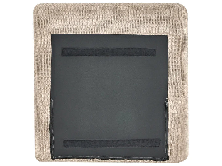 Sofa 2 Seater Fabric Taupe Nelda