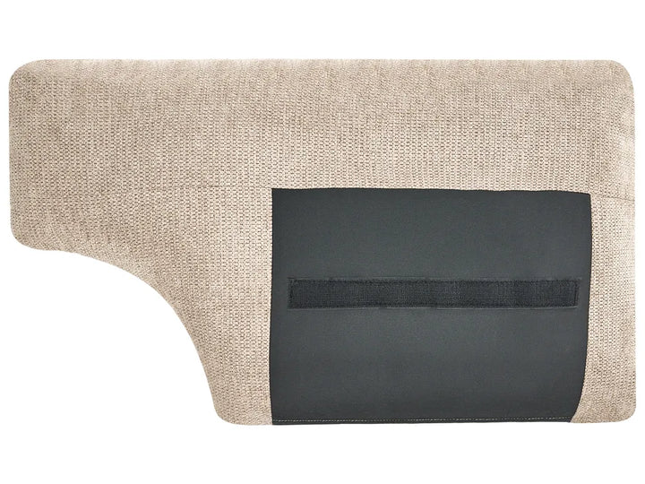 Sofa 2 Seater Fabric Taupe Nelda