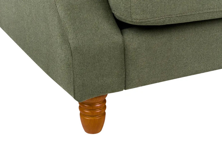 Sofa 2 Seater Fabric Dark Green Elaiza