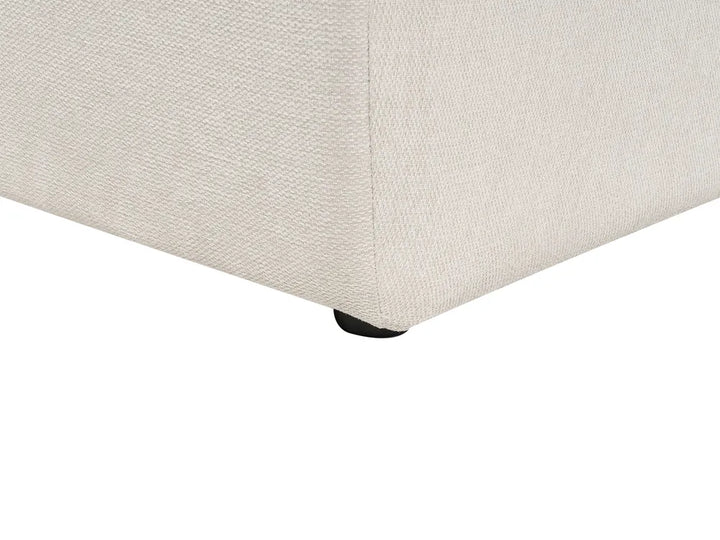 Corner Sofa 3 Seater Fabric Light Beige Right Hand Sickels