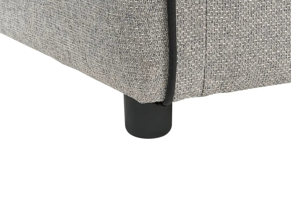Sofa Bed 2 Seater Fabric Light Grey Owen