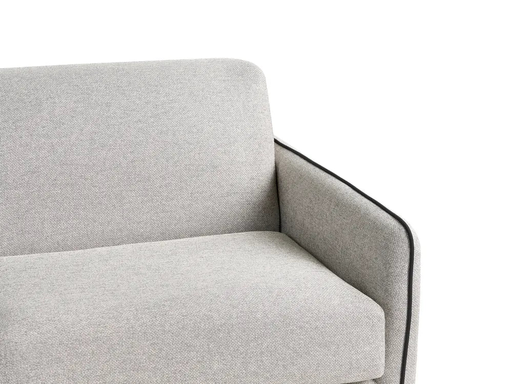 Sofa Bed 2 Seater Fabric Light Grey Owen