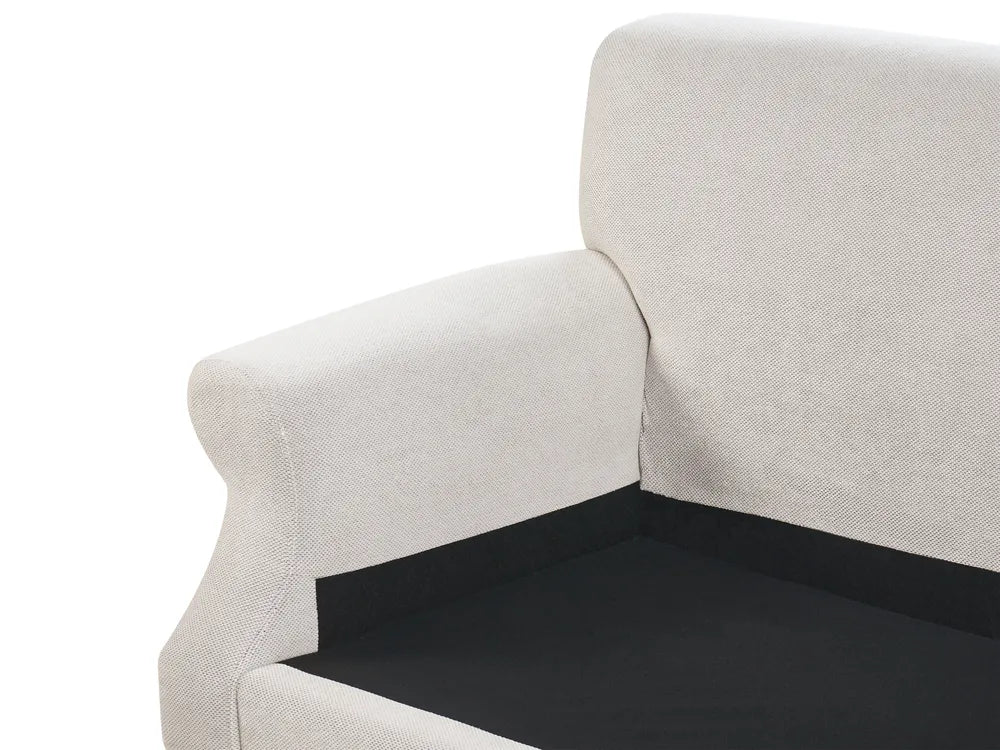Sofa 2 Seater Fabric Off-White Elaiza