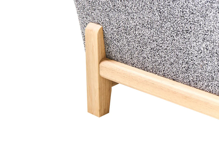 Sofa 2 Seater Fabric Dark Grey Ashtin