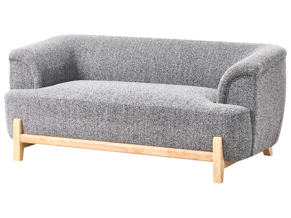 Sofa 2 Seater Fabric Dark Grey Ashtin