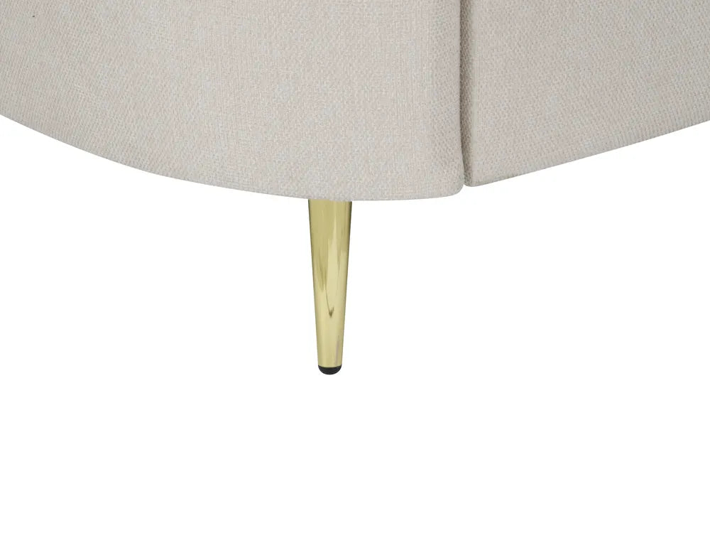 Sofa 2 Seater Fabric Light Beige Deondry