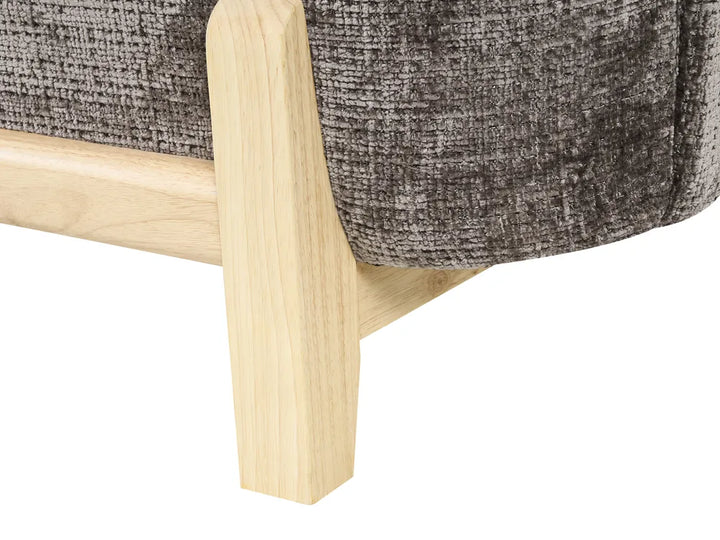 Sofa 2 Seater Chenille Brown Ashtin