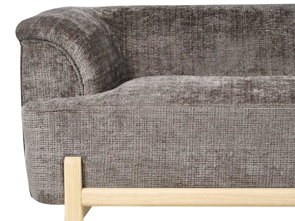 Sofa 2 Seater Chenille Brown Ashtin