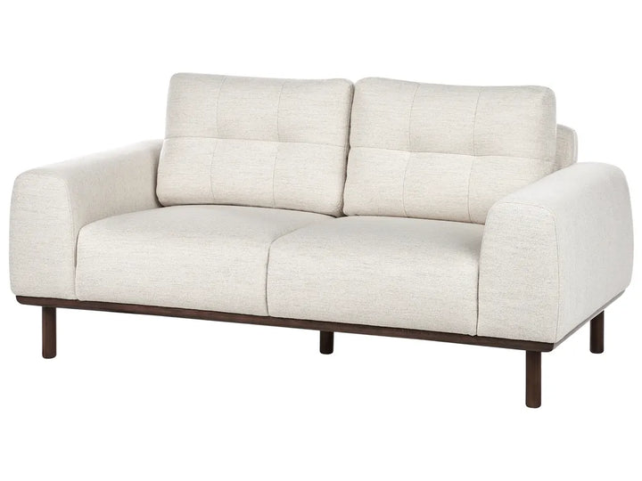 Sofa 2 Seater Fabric Light Beige Demacio