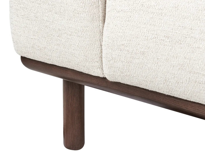 Sofa 2 Seater Fabric Light Beige Demacio