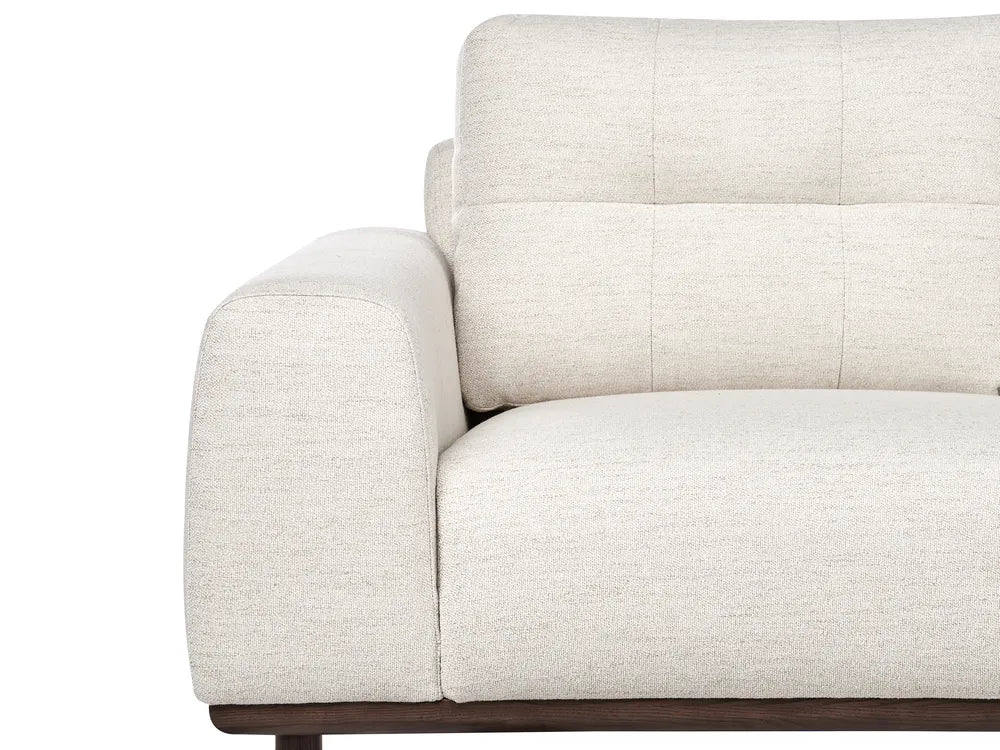 Sofa 2 Seater Fabric Light Beige Demacio