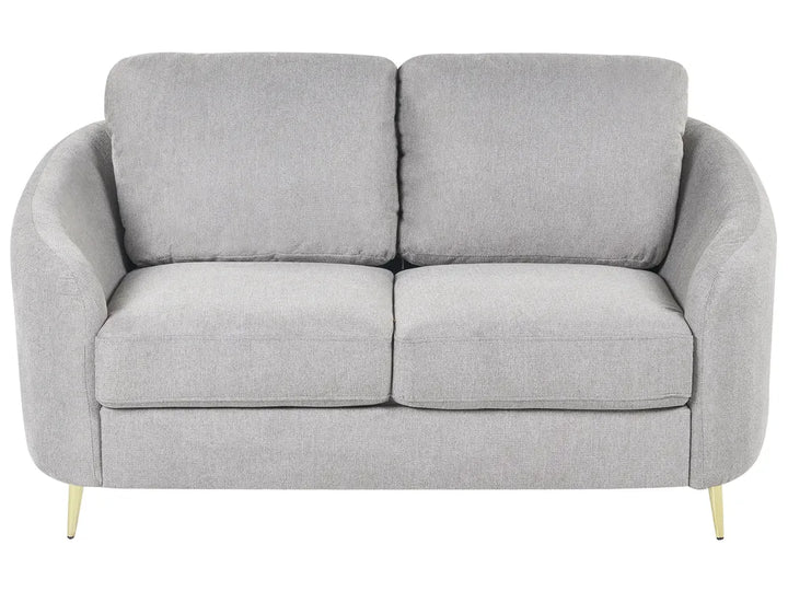 Sofa 2 Seater Fabric Light Grey Deondry