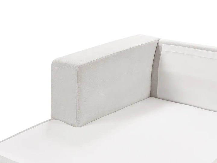 Corner Sofa 3 Seater Fabric Off-White Right Hand Vardie