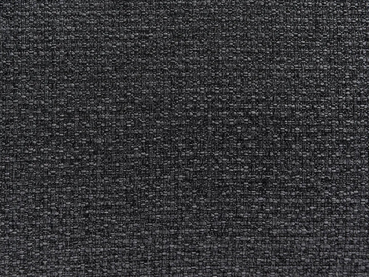 Corner Sofa Bed 3 Seater Faux Linen Black Right Hand Azuri