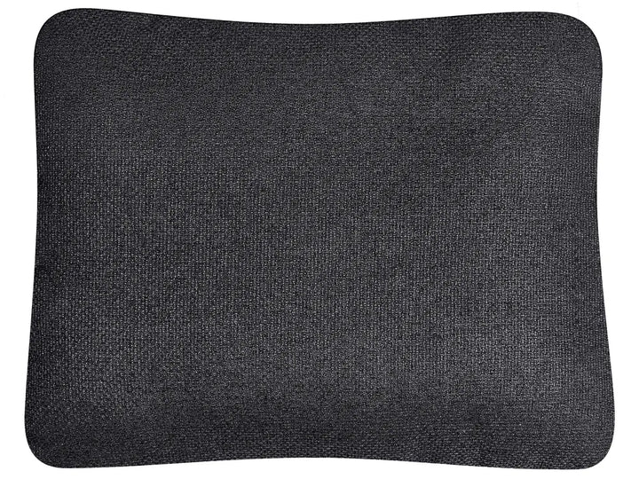 Corner Sofa Bed 3 Seater Faux Linen Black Right Hand Azuri