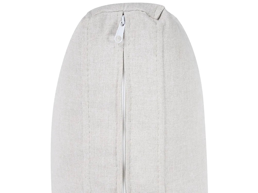 Sofa Bed 2 Seater Fabric Light Beige Tommy