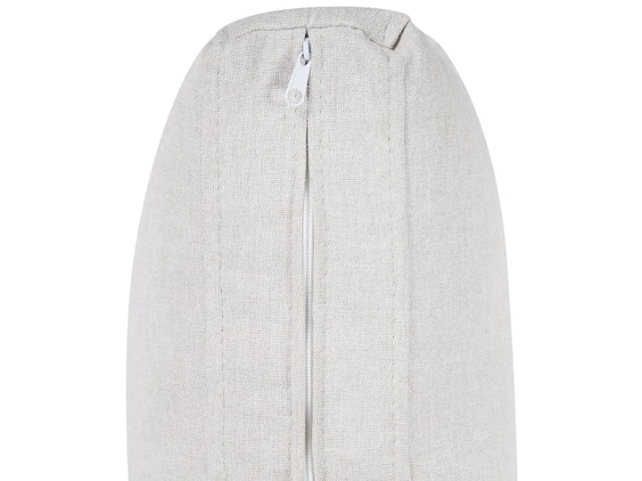 Sofa Bed 2 Seater Fabric Light Beige Tommy