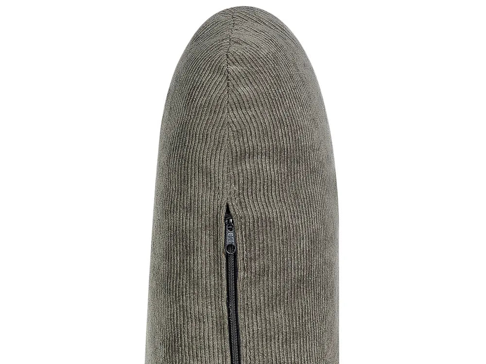 Corner Sofa 3 Seater Corduroy Dark Green Right Hand Arvo