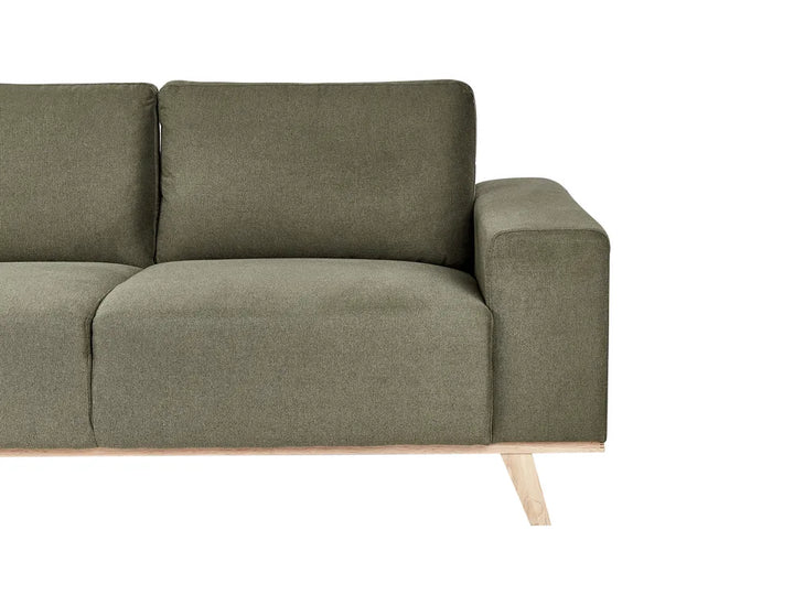Corner Sofa 3 Seater Fabric Green Right Hand Odriscoll