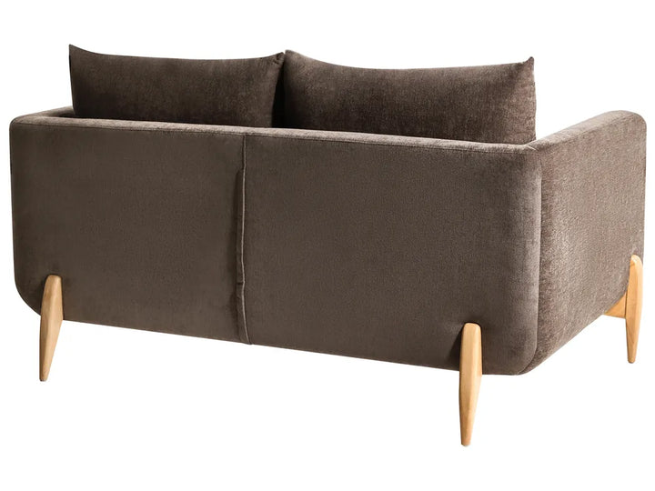 Sofa 2 Seater Chenille Dark Brown Rilee
