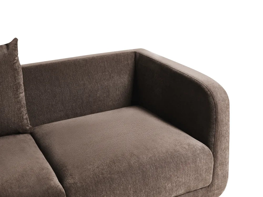 Sofa 2 Seater Chenille Dark Brown Rilee