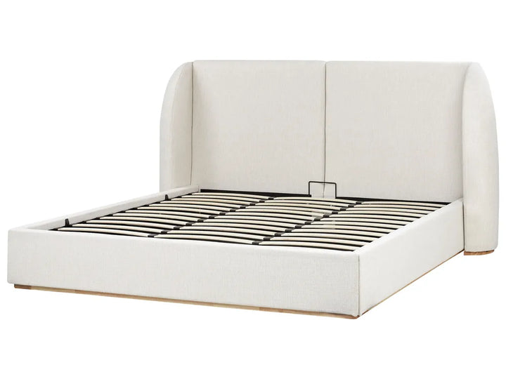 Ottoman Bed Fabric 180 x 200 cm (EU Super King) Off-White Allard