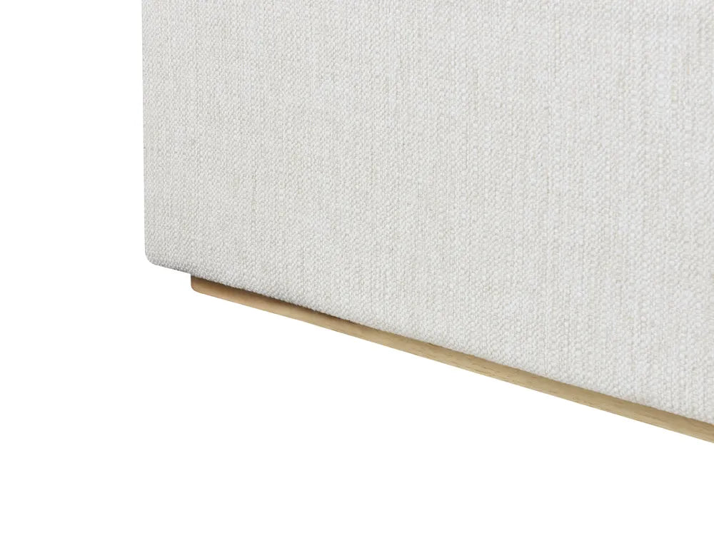 Ottoman Bed Fabric 180 x 200 cm (EU Super King) Off-White Allard