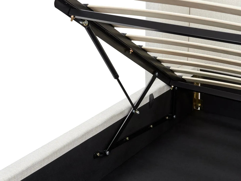Ottoman Bed Fabric 180 x 200 cm (EU Super King) Off-White Allard